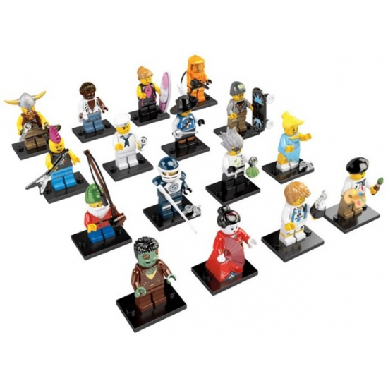 LEGO MINIFIGS SERIE 04 Serie complete (16 minifigs) 2011